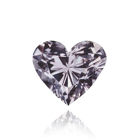 LEIBISH 0,25 ct Fancy Violet Gray Diamant herzförmiger Diamant