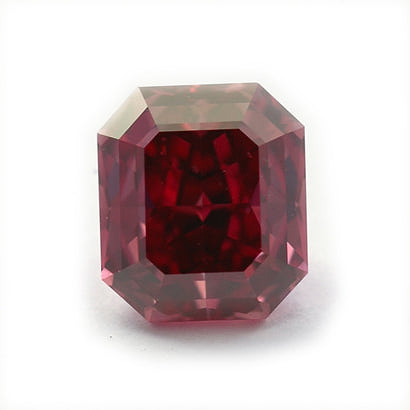 Fancy Purplish Red Diamant im Asscher-Schliff