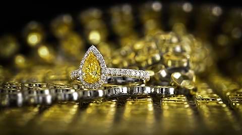 LEIBISH Gelber Diamantring