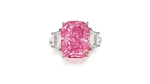 Das ewige Pink – 10,57 ct Kissenschliff Fancy Vivid Purplish Pink Diamant