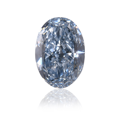 LEIBISH 1.21 carat, Fancy Intense Blue Diamond, Oval Shape, VS2 Clarity, GIA