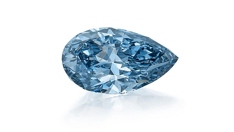 Bulgari Laguna Blu – birnenförmiger Diamant in Fancy Vivid Blue mit 11,16 Karat