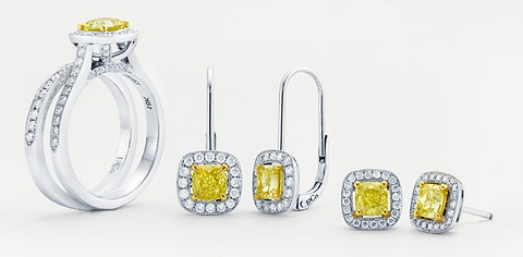 The LEIBISH Chateau collection, fancy vivid yellow diamonds
