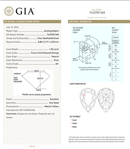 A GIA Diamond Certificate