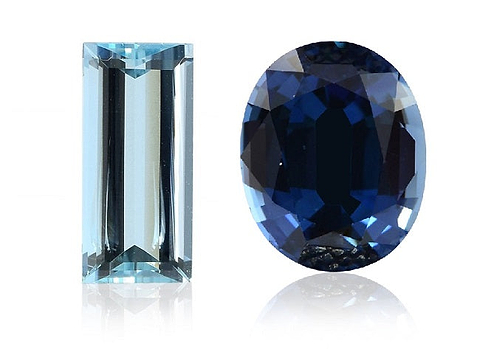 LEIBISH Aquamarine and Sapphire stones