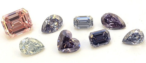 Eine fantastische Sammlung investitionswürdiger Argyle-Diamanten in Pink, Blau und Violett, die kürzlich bei LEIBISH gekauft wurde