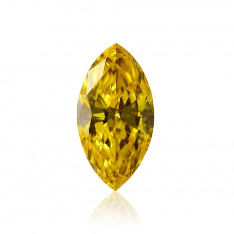 LEIBISH 0,27 Karat, ausgefallener, leuchtend orangegelber Diamant