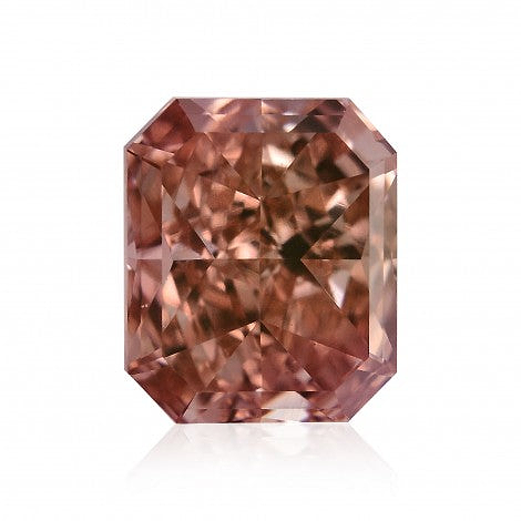 LEIBISH A 0.50 carat, Fancy Intense Orangy Pink Diamond