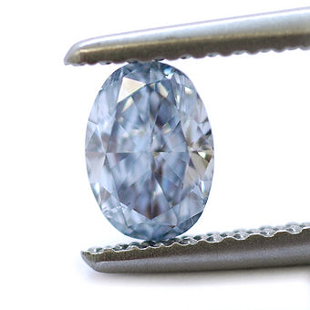 LEIBISH 0,54 Karat, Fancy Intense Blue, Typ IIb, Oval