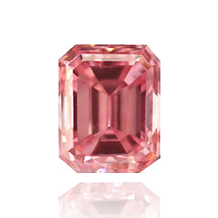 LEIBISH 0.19 Carat, Fancy Intense Pink Diamond, Emerald