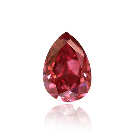 LEIBISH  0.18 Carat, Fancy Purplish Red Diamond, Pear, SI2