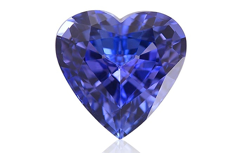 LEIBISH 2.58 carat, Violet, Tanzanite, Heart Shape