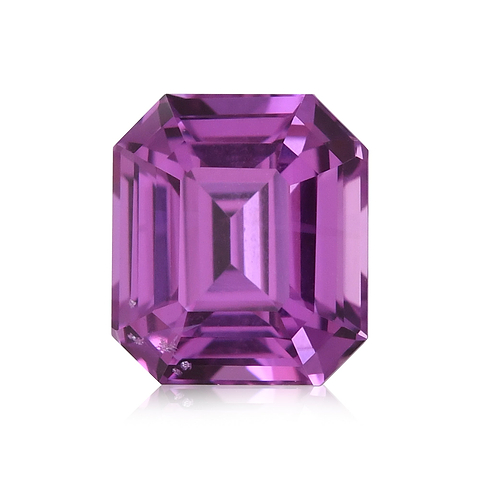 LEIBISH 1.29 carat, Pink Sapphire, Emerald Shape