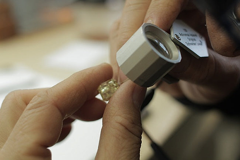 Sometimes one of the only way to identify a genuine natural fancy color diamond is through knowledge and experience