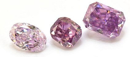 The beautiful and rare natural purple diamonds