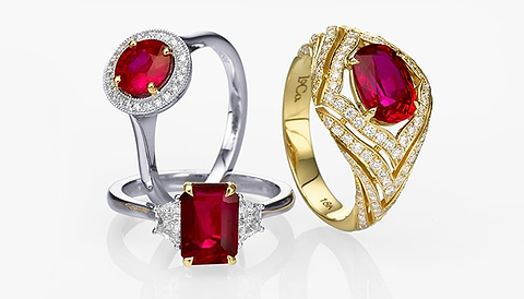 LEIBISH Ruby Rings