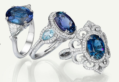 Different styles of LEIBISH Sapphire rings