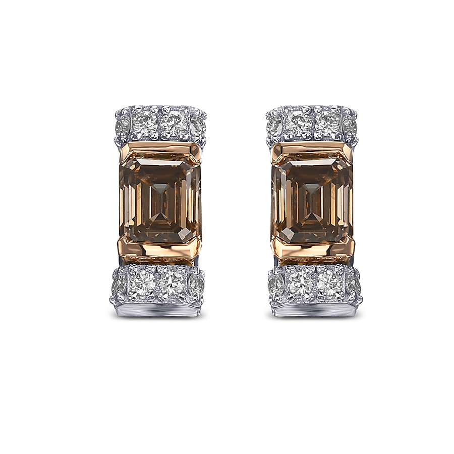 CHAMPAGNE DIAMOND EARRINGS