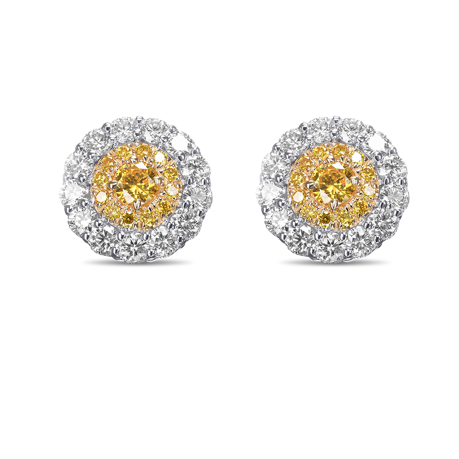 COLORED DIAMOND EARRINGS