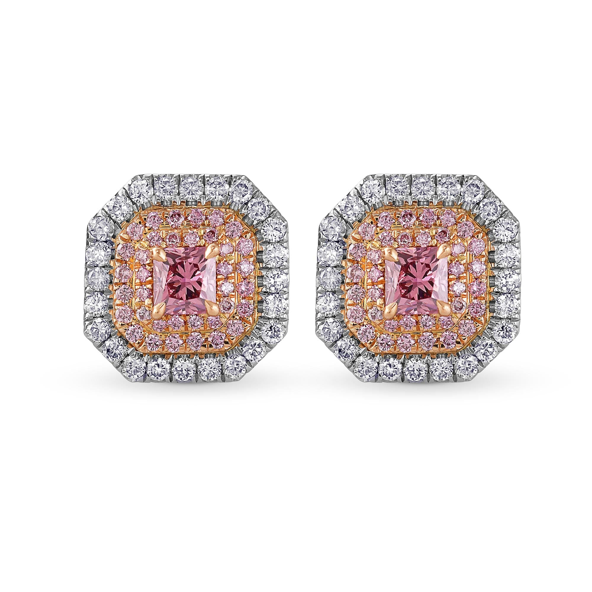 PINK DIAMOND EARRINGS