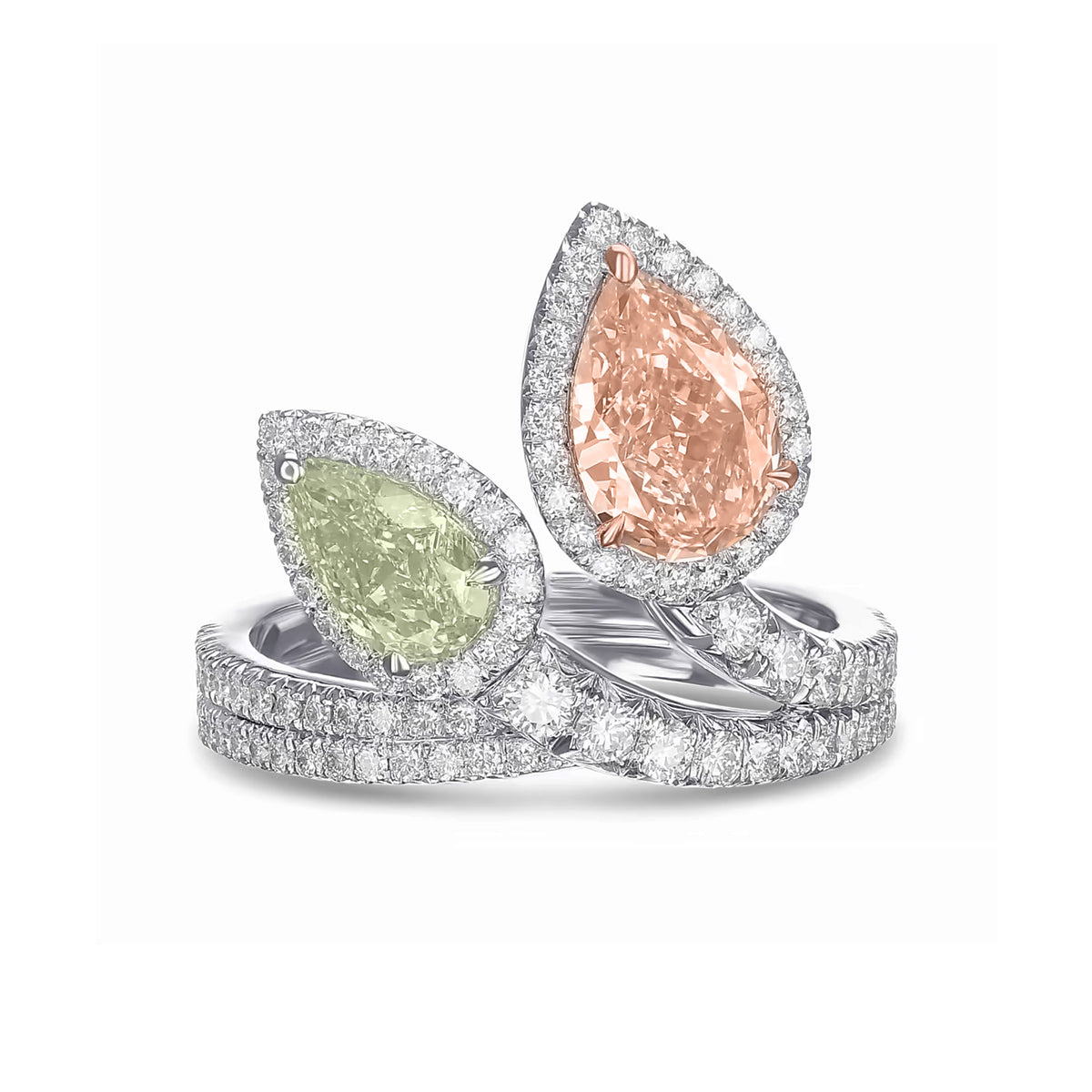TWO STONE ENGAGEMENT RINGS