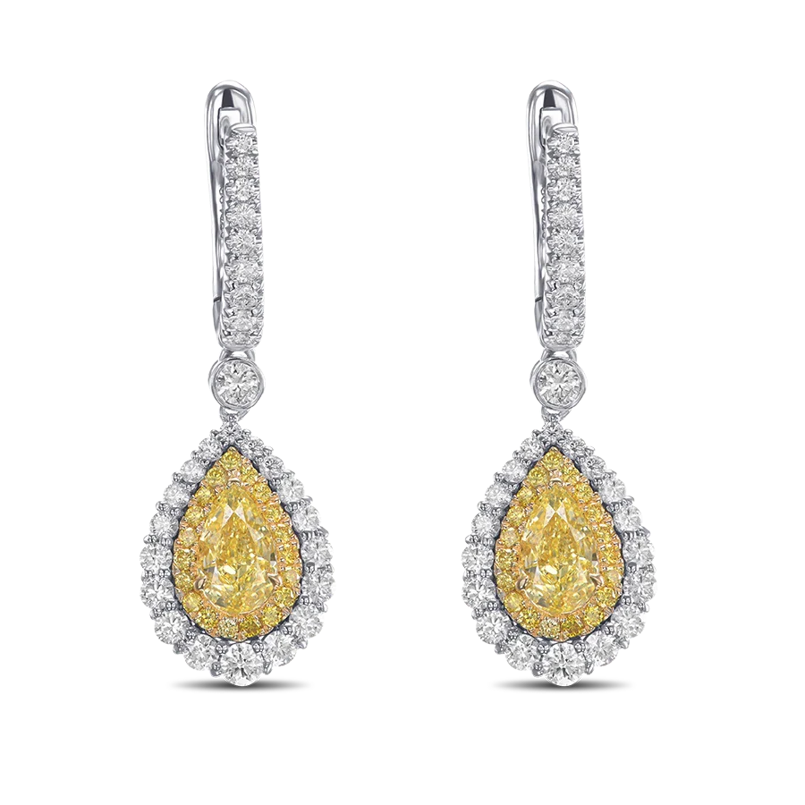 YELLOW DIAMOND EARRINGS