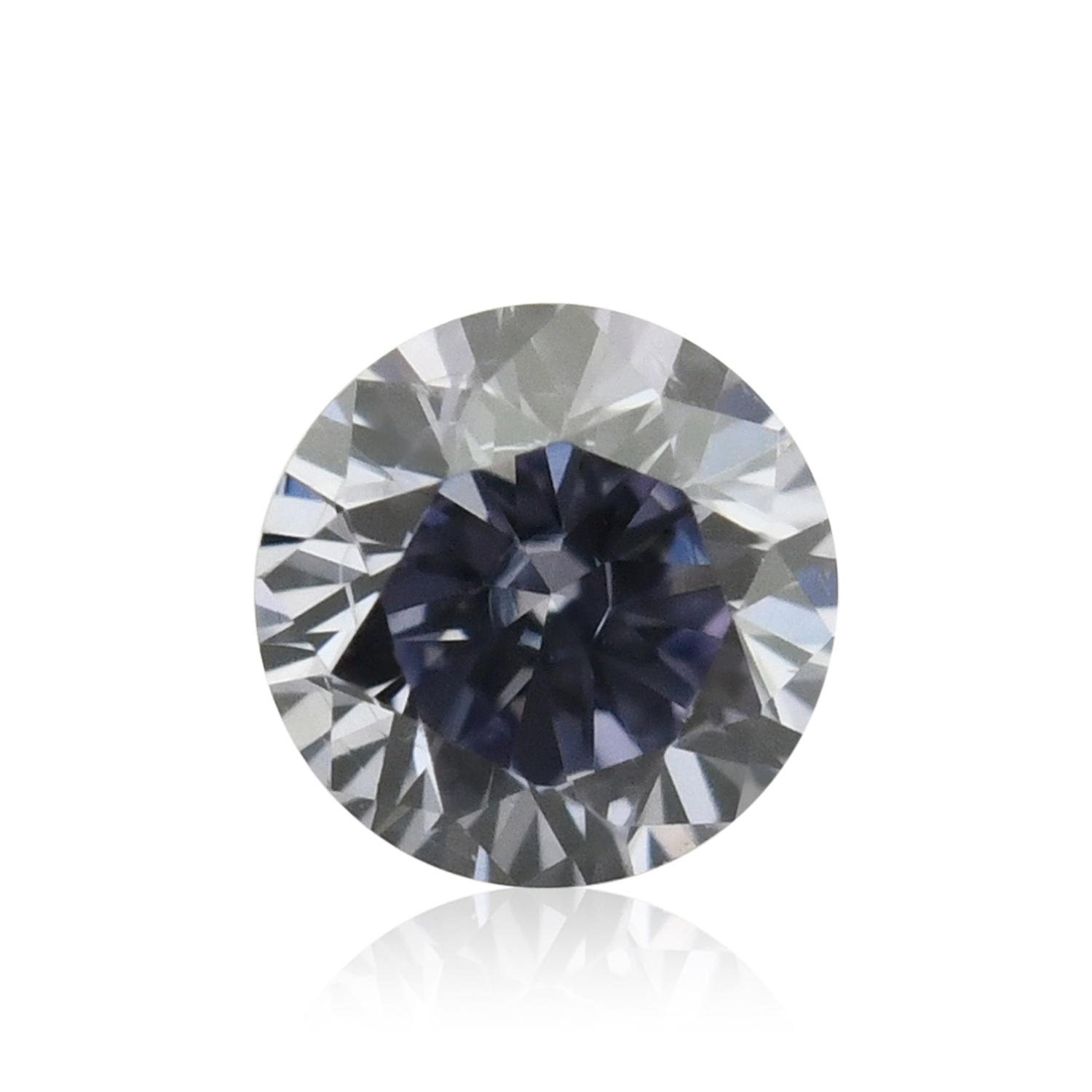 0.06 Carat Fancy Grayish Violet Round Brilliant Diamond  GIA