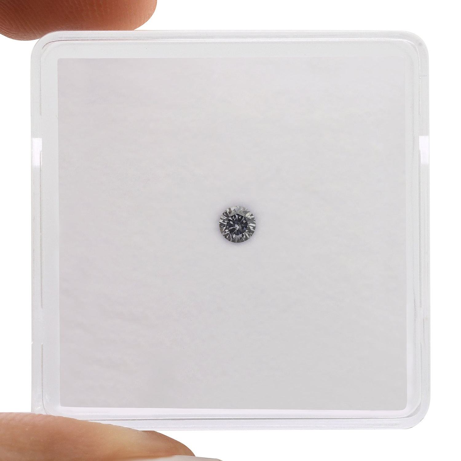 0.06 Carat Fancy Grayish Violet Round Brilliant Diamond  GIA