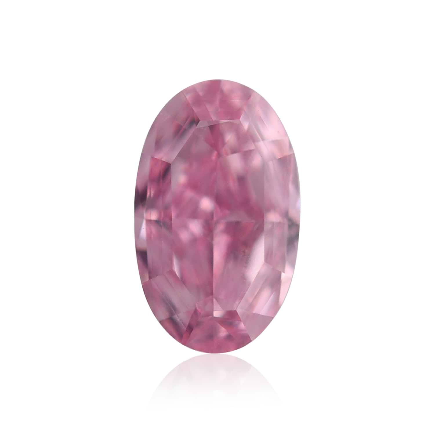 0.13 Carat Fancy Vivid Purplish Pink Oval Diamond (VS) GIA
