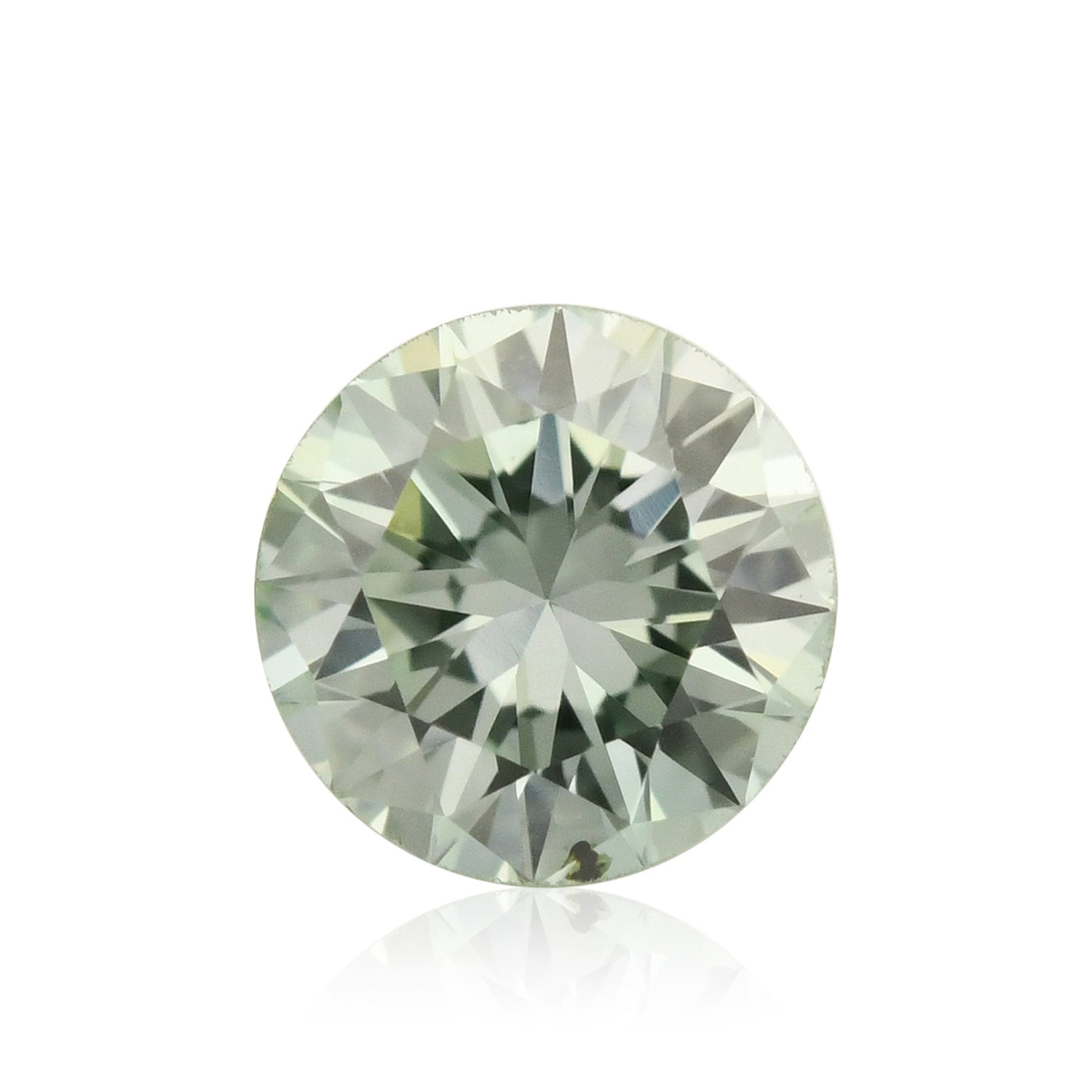 0.15 Carat Fancy Green Round Diamond SI1 GIA