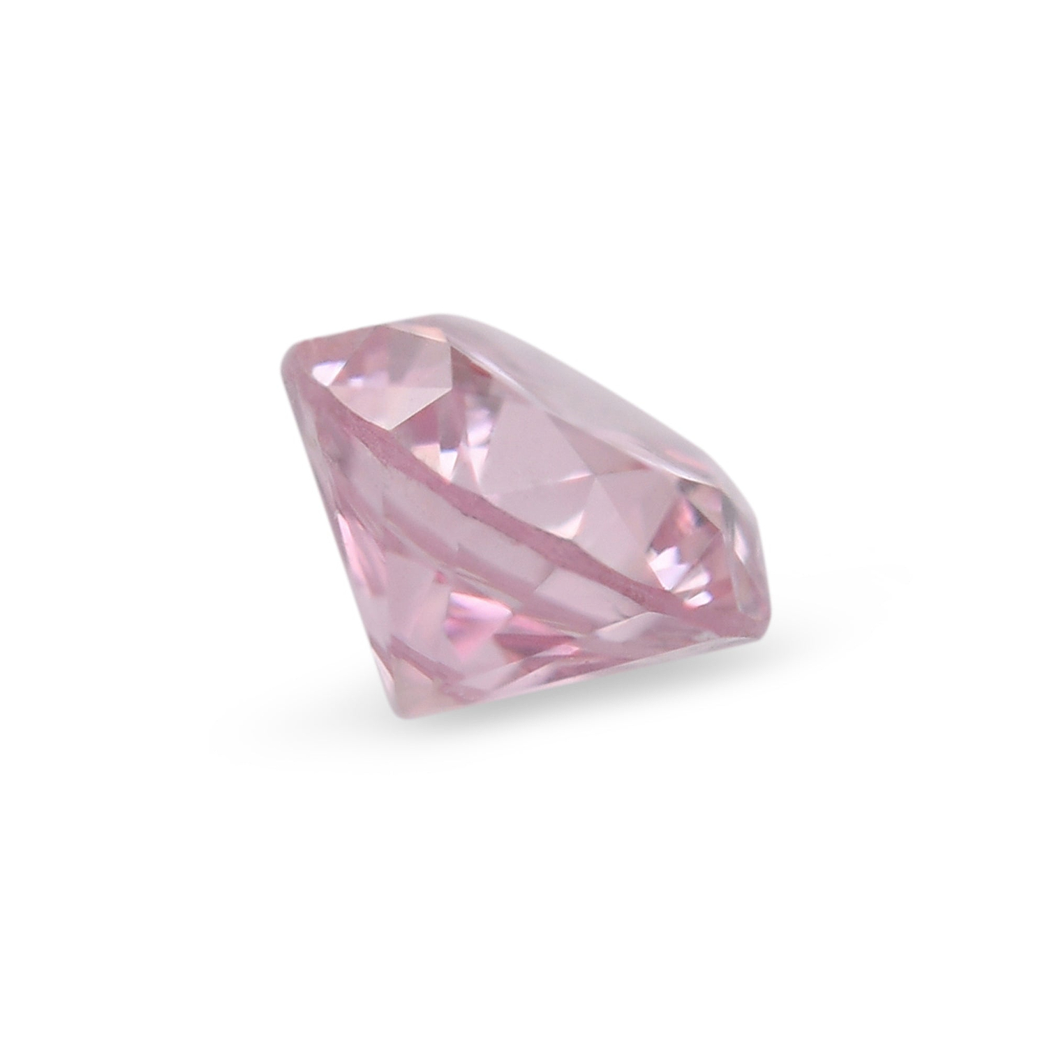 0.18 Carat Fancy Intense Purplish Pink Round Brilliant Diamond SI2 GIA
