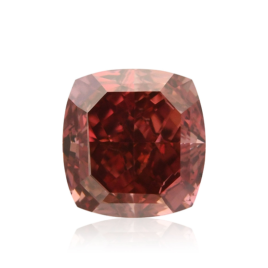 0.19 Carat Fancy Red Cushion Diamond SI1 GIA