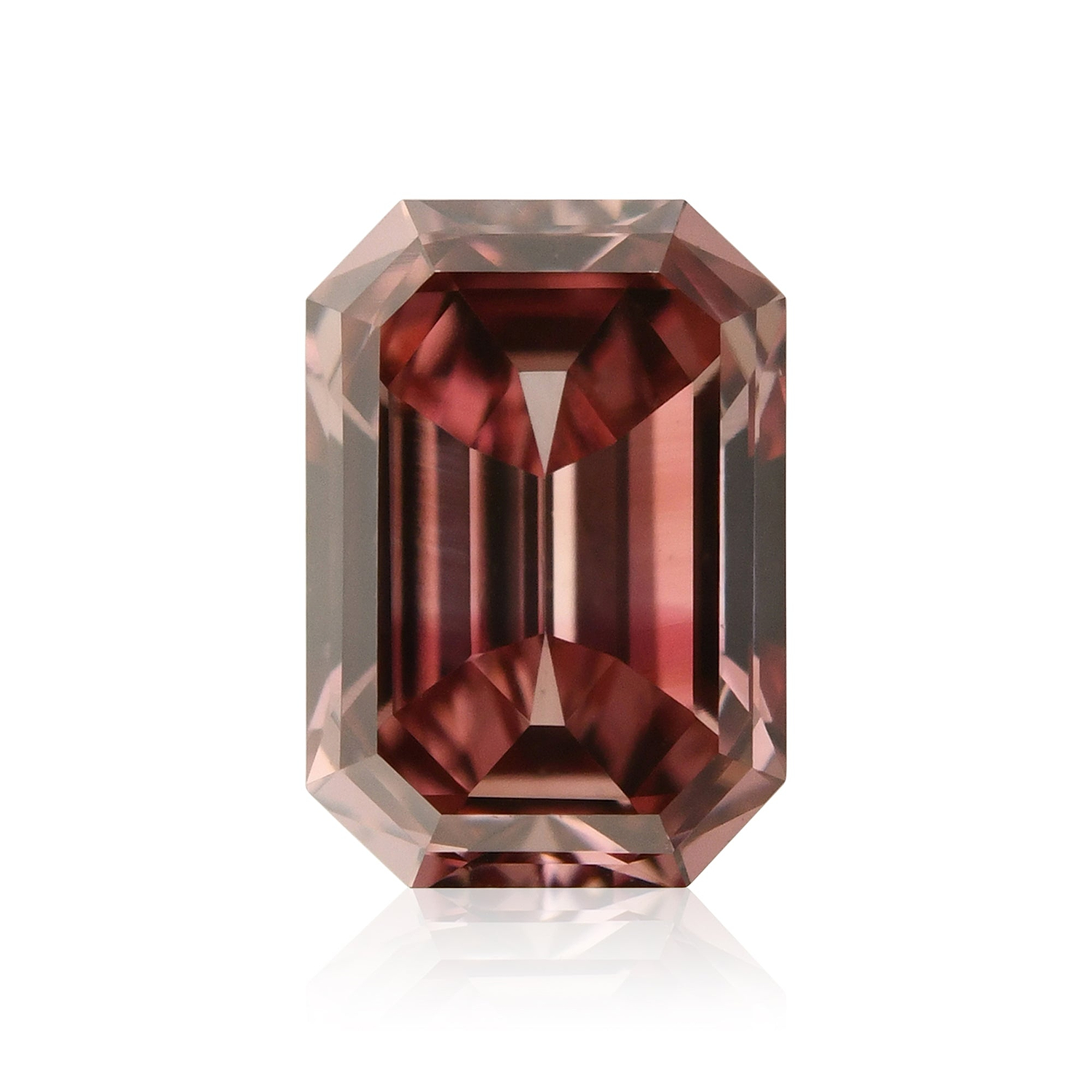 0.24 Carat Fancy Deep Pink Emerald Diamond SI2 GIA