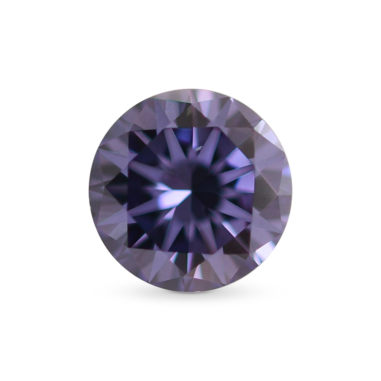 0.28 Carat Fancy Deep Grayish Bluish Violet Round Diamond VS2 GIA