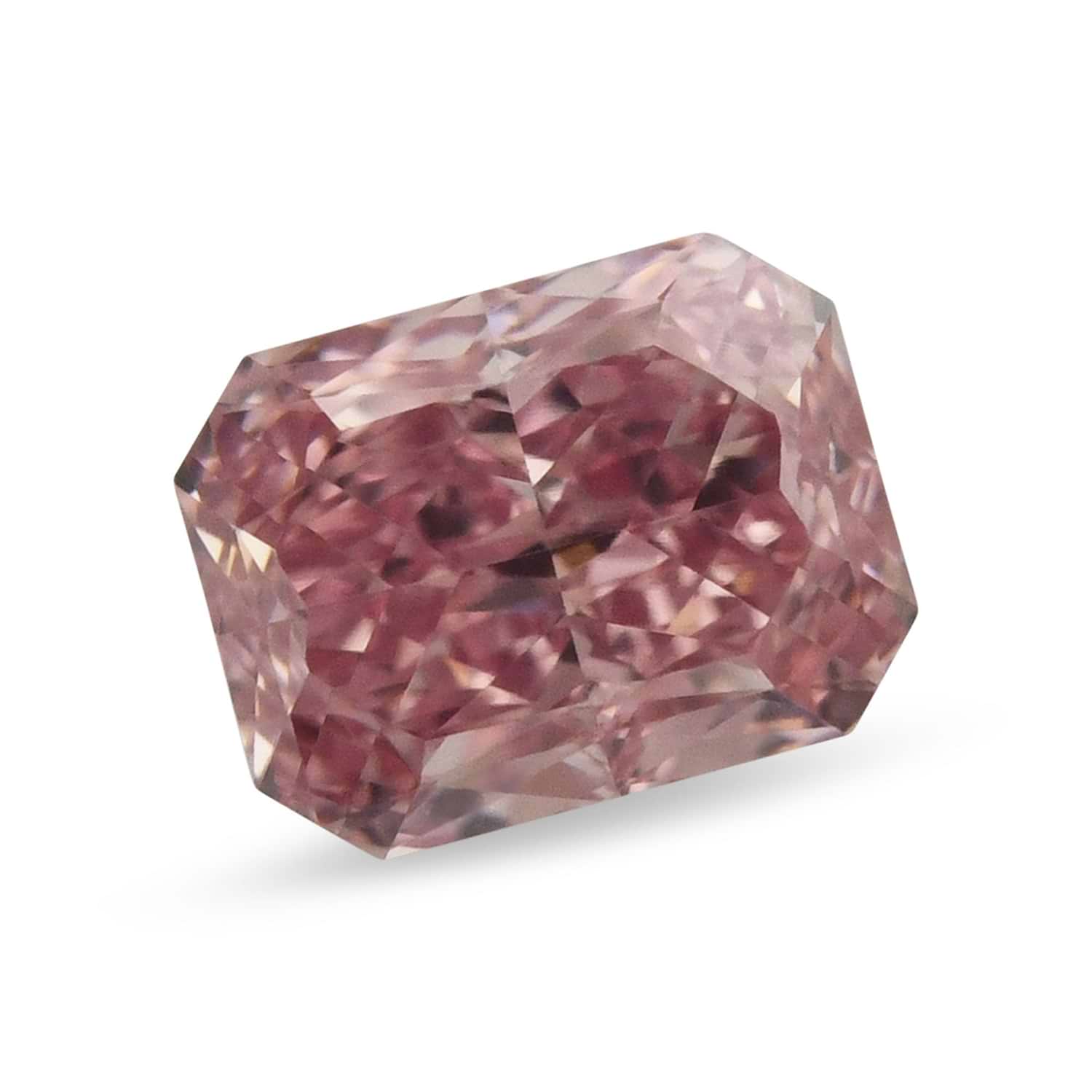 0.30 Carat Fancy Intense Pink Radiant Diamond VS2 GIA