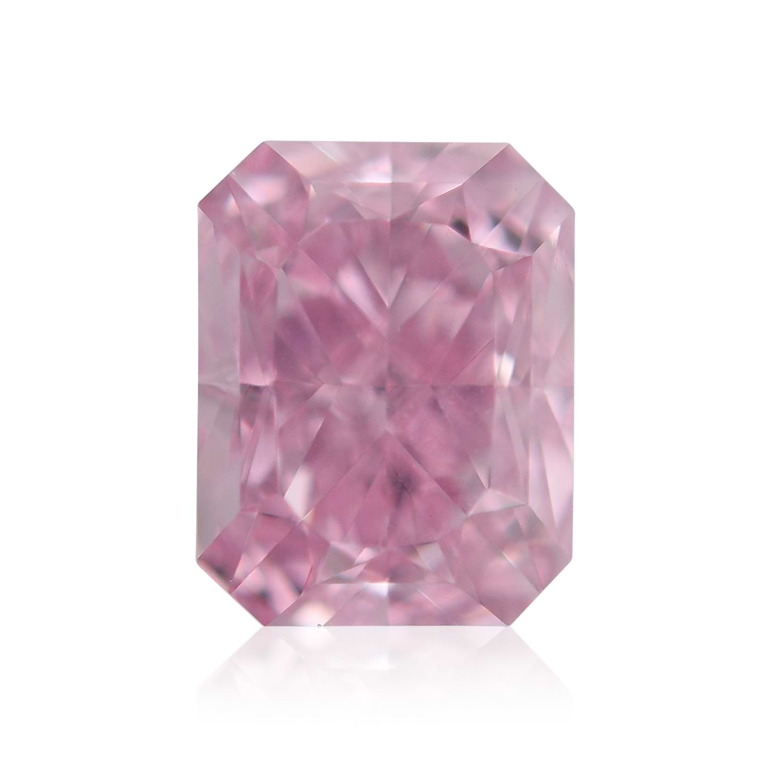 0.31 Carat Fancy Intense Purplish Pink Radiant Diamond VS2 GIA