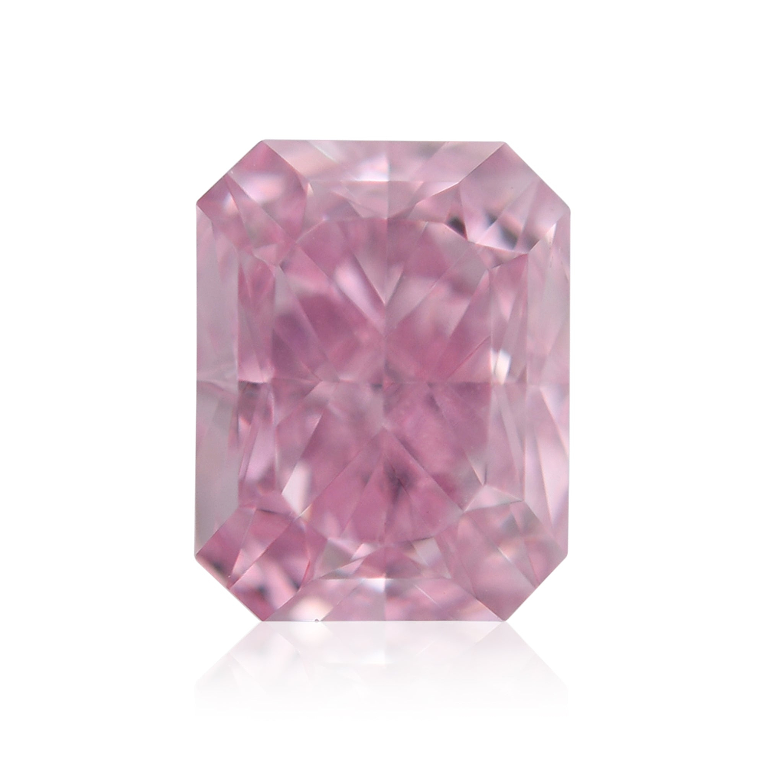 0.31 Carat Fancy Intense Purplish Pink Radiant Diamond VS2 GIA