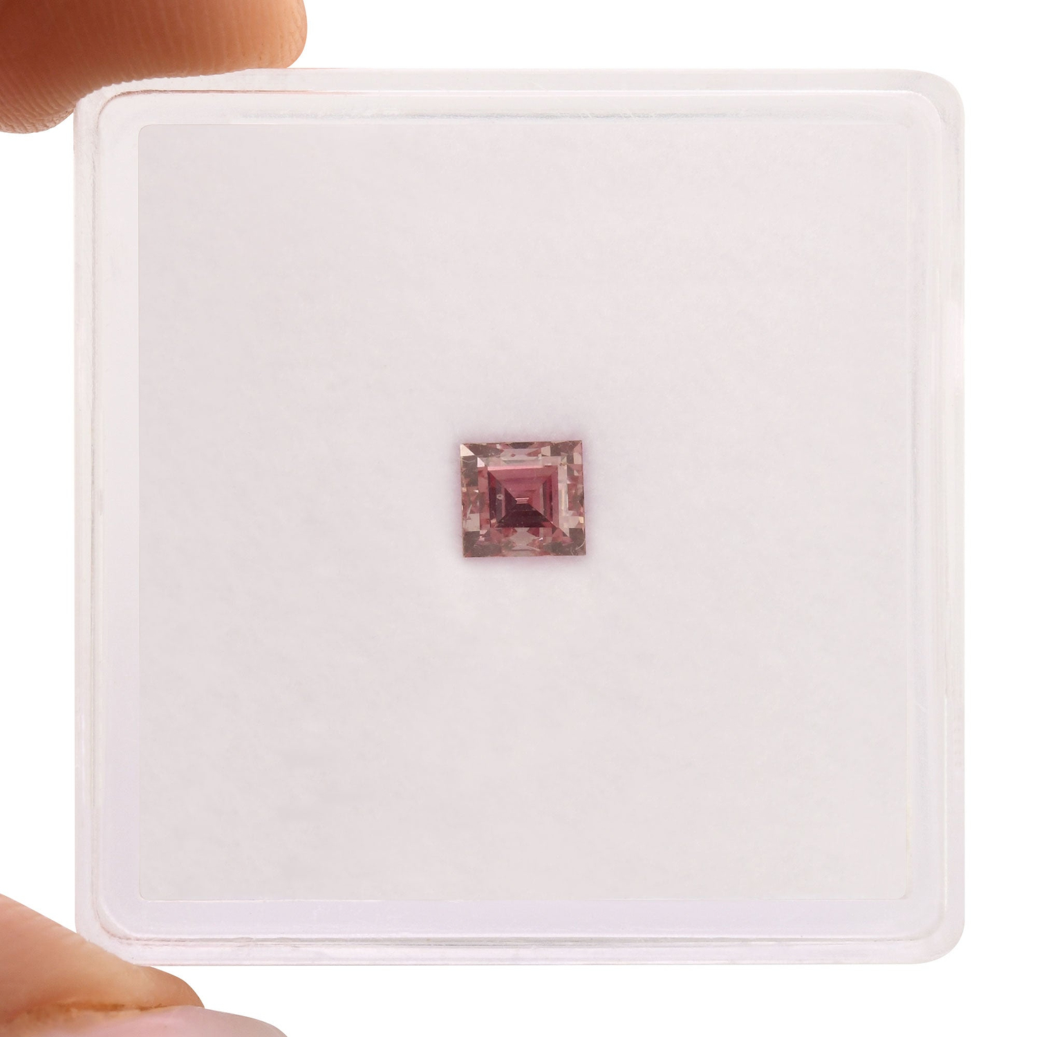 0.35 Carat Fancy Intense Purplish Pink Emerald Diamond VVS2 GIA