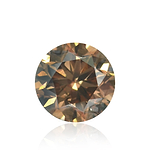 0.38 Carat Fancy Deep Brown Round Brillant Diamond SI2 IGI