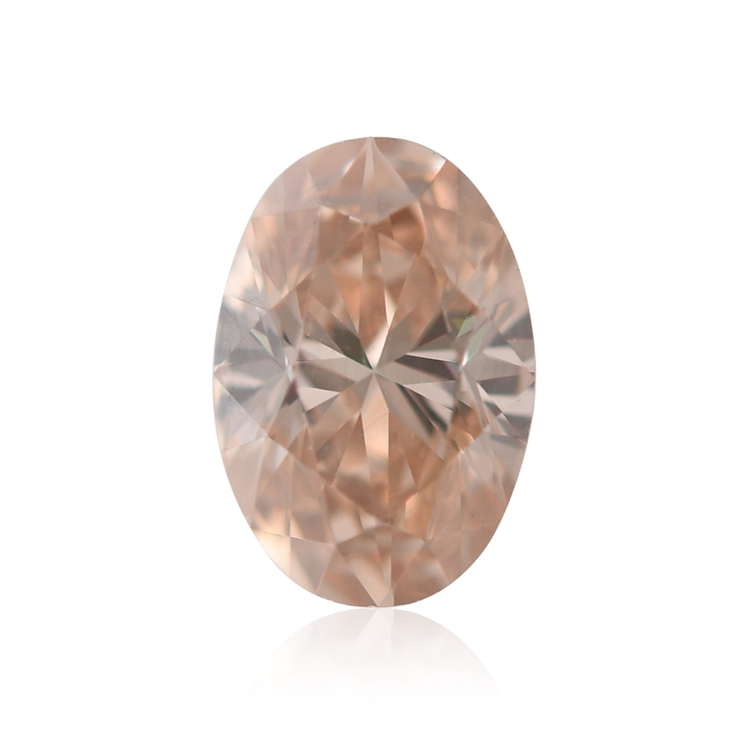 0.39 Carat Fancy Brown Orange Oval Diamond VS2 GIA