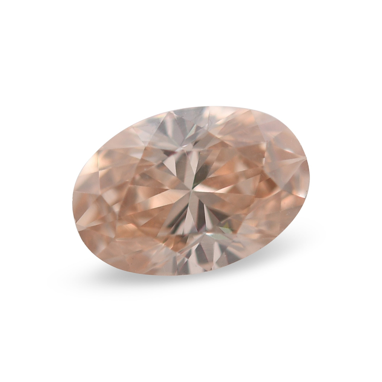 0.39 Carat Fancy Brown Orange Oval Diamond VS2 GIA