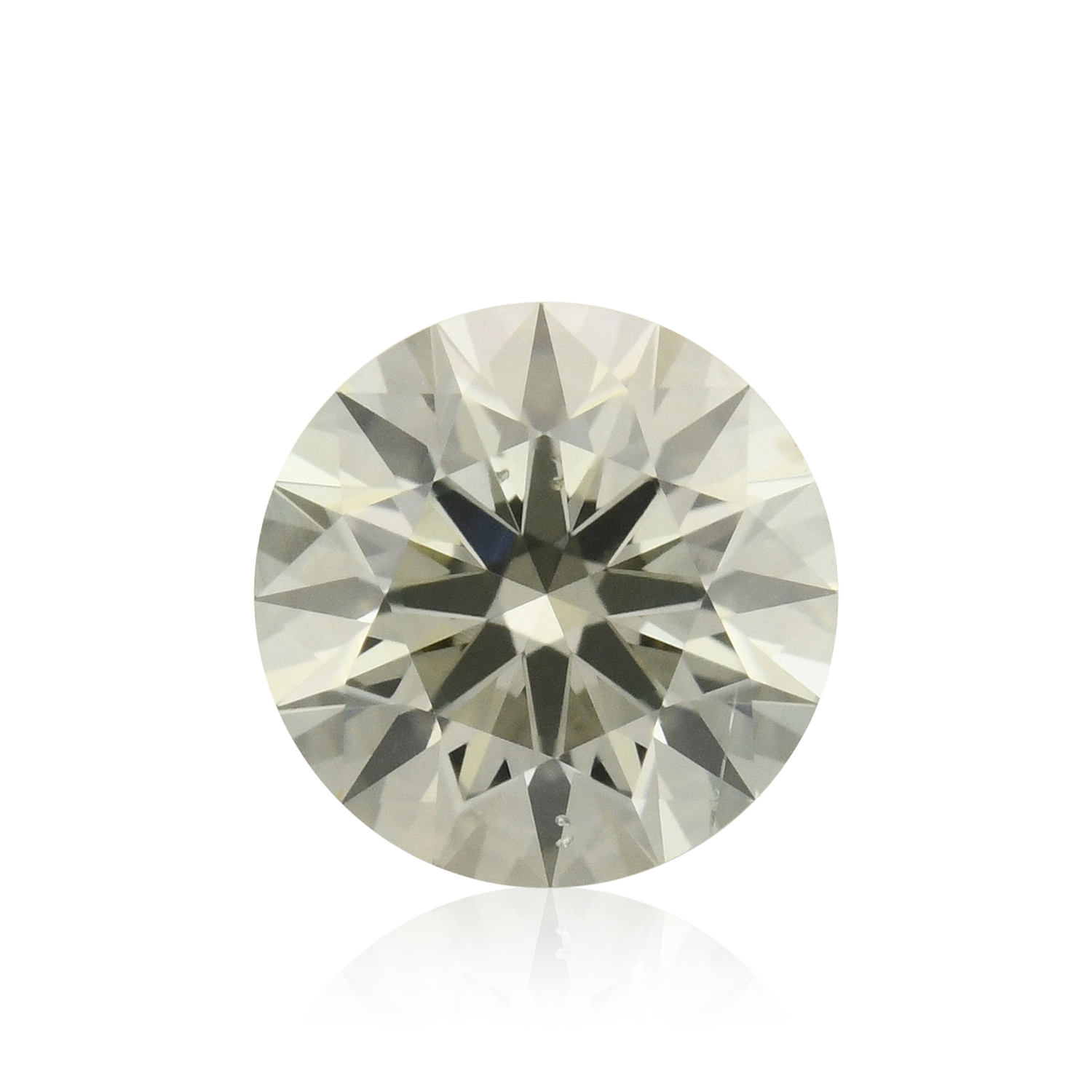 0.41 Carat Fancy Gray Green Round Diamond SI1 GIA