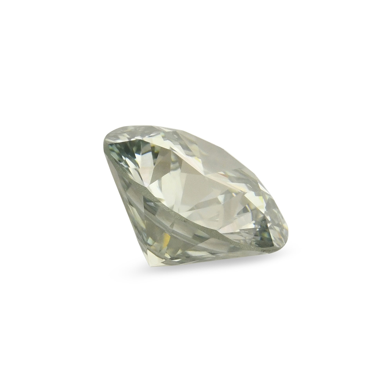 0.41 Carat Fancy Gray Green Round Diamond SI1 GIA
