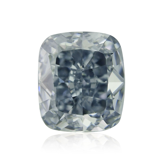 0.45 Carat Fancy Blue Cushion Diamond VVS2 GIA