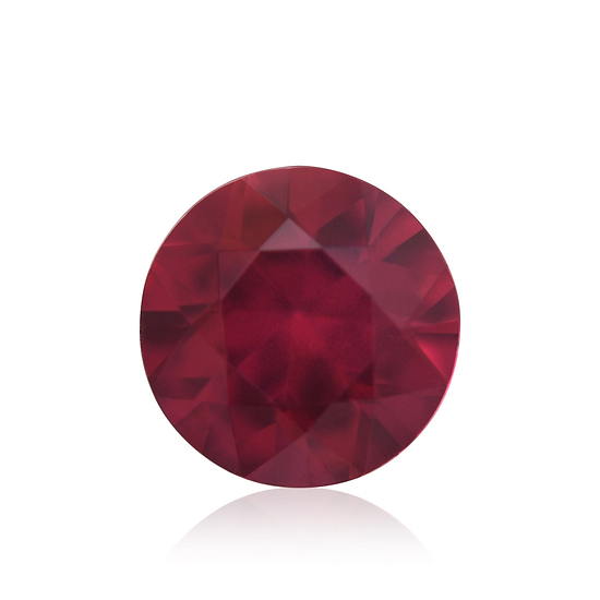 0.58 Carat Red MOZAMBIQUE Round Ruby
