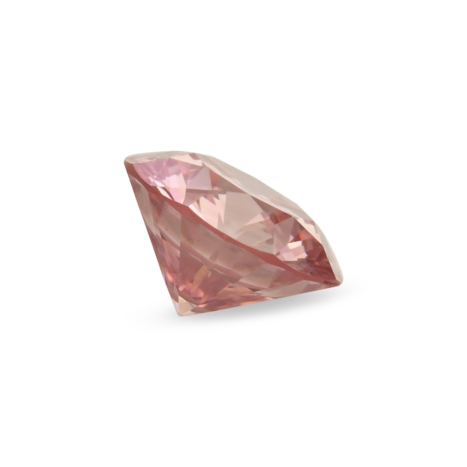 0.62 Carat Fancy Intense Pink Round Diamond VS1 GIA