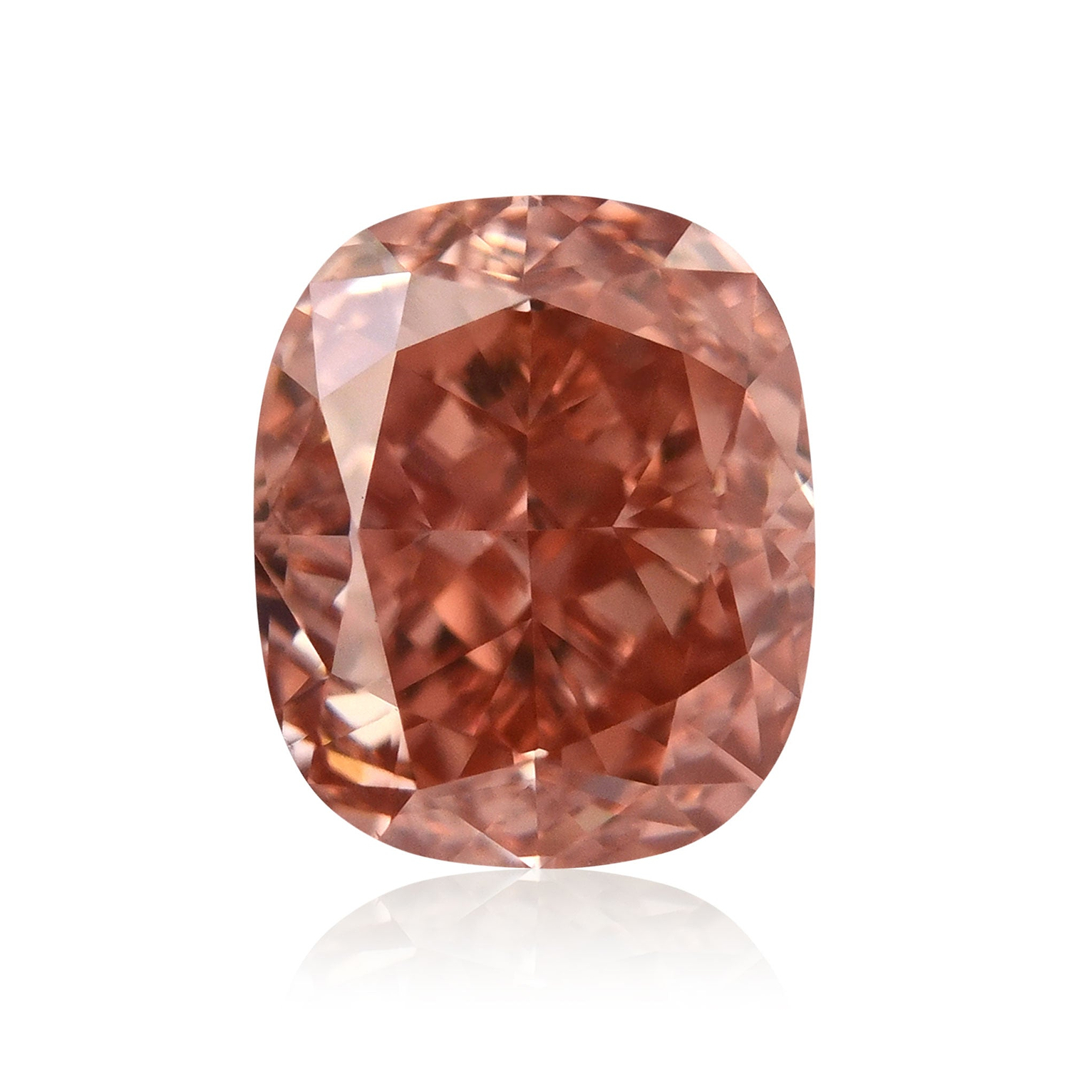 0.71 Carat Fancy Brown Pink Cushion Diamond VS1 GIA