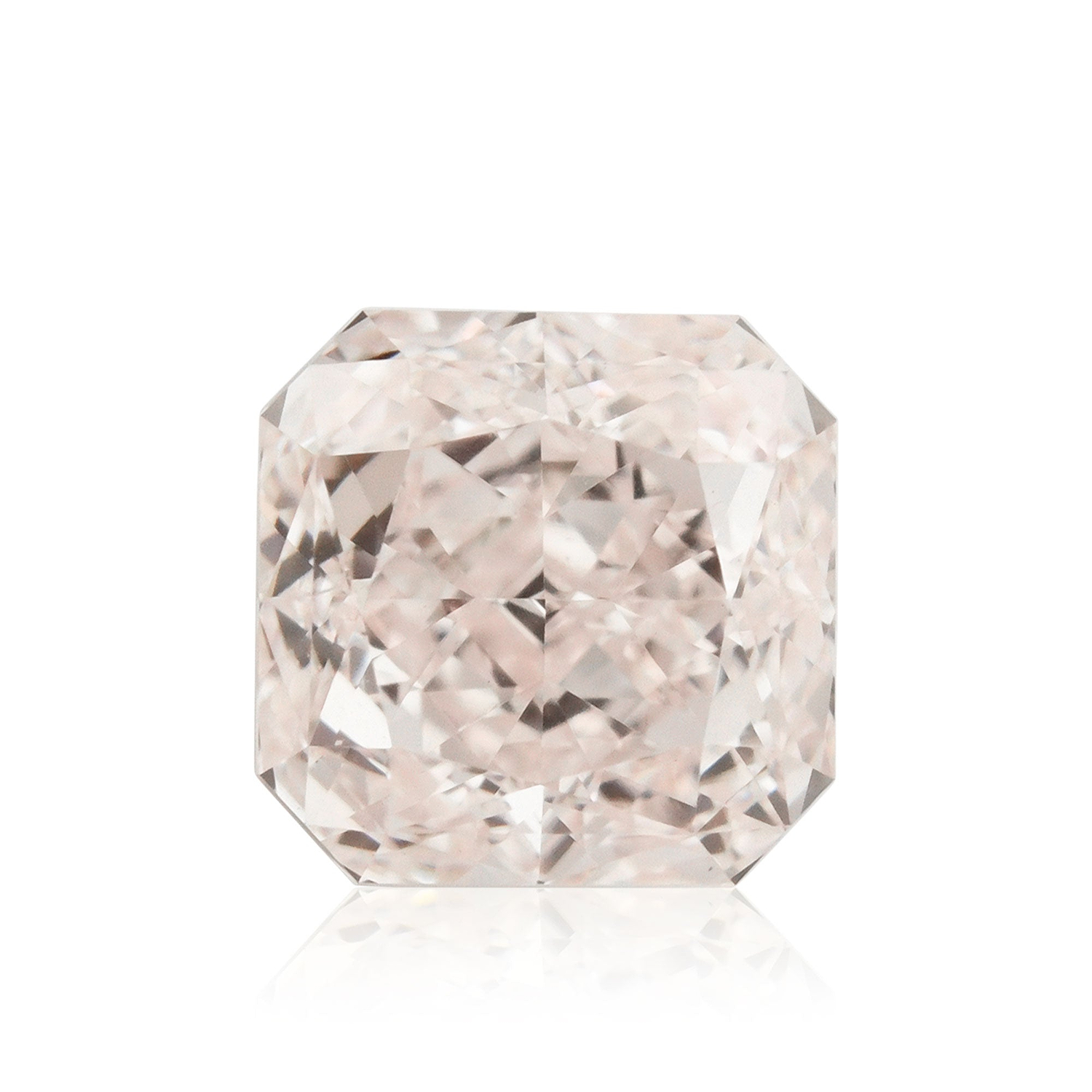 0.76 Carat Very Light Pink Radiant Diamond VS2 GIA