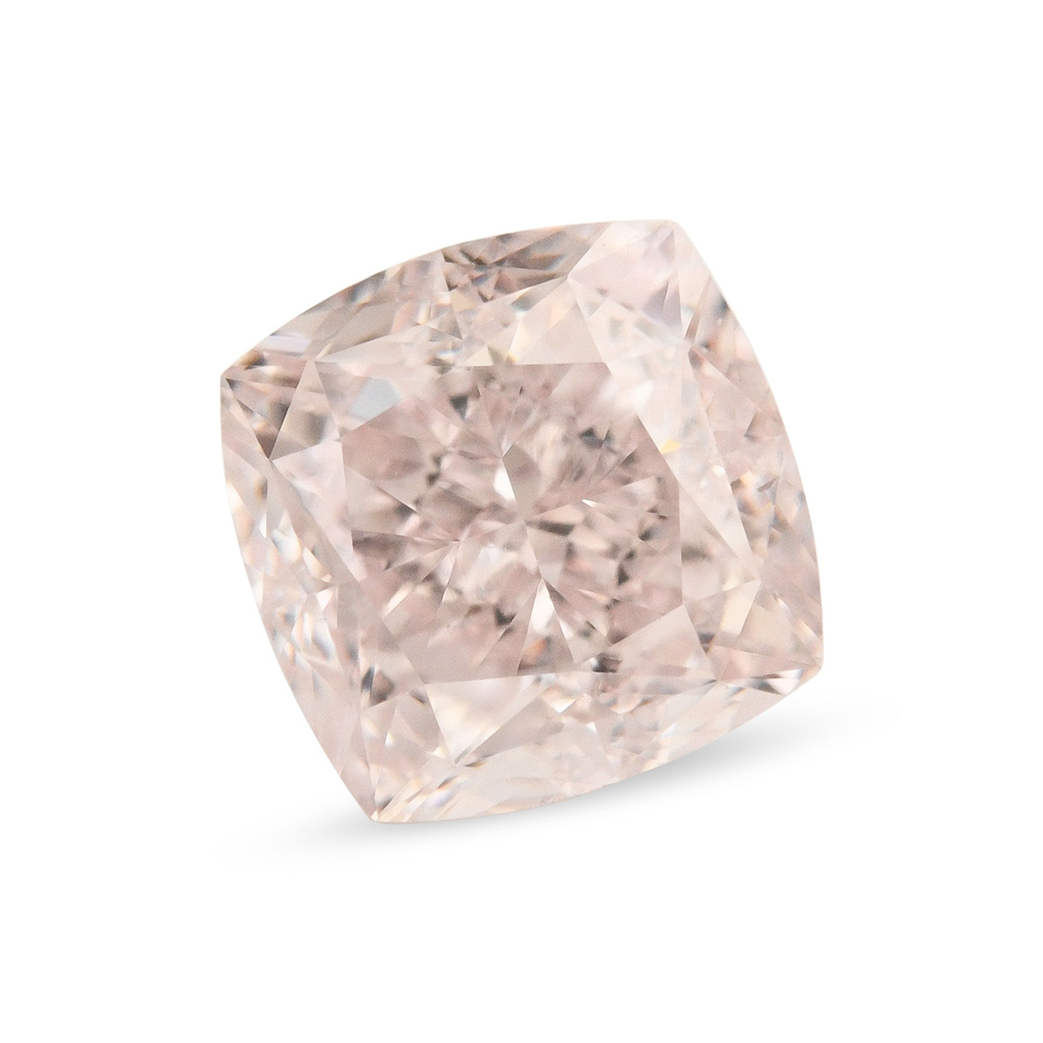 1.00 Carat Light Pink Cushion Diamond VS2 GIA