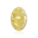 1.20 Carat Fancy Intense Yellow Oval Diamond SI1 GIA